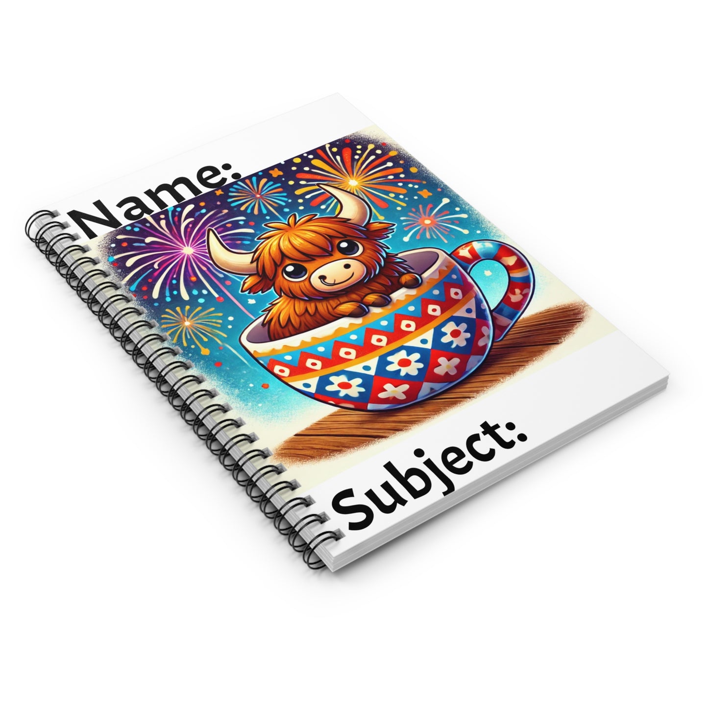 4th of July Spiral Notebook