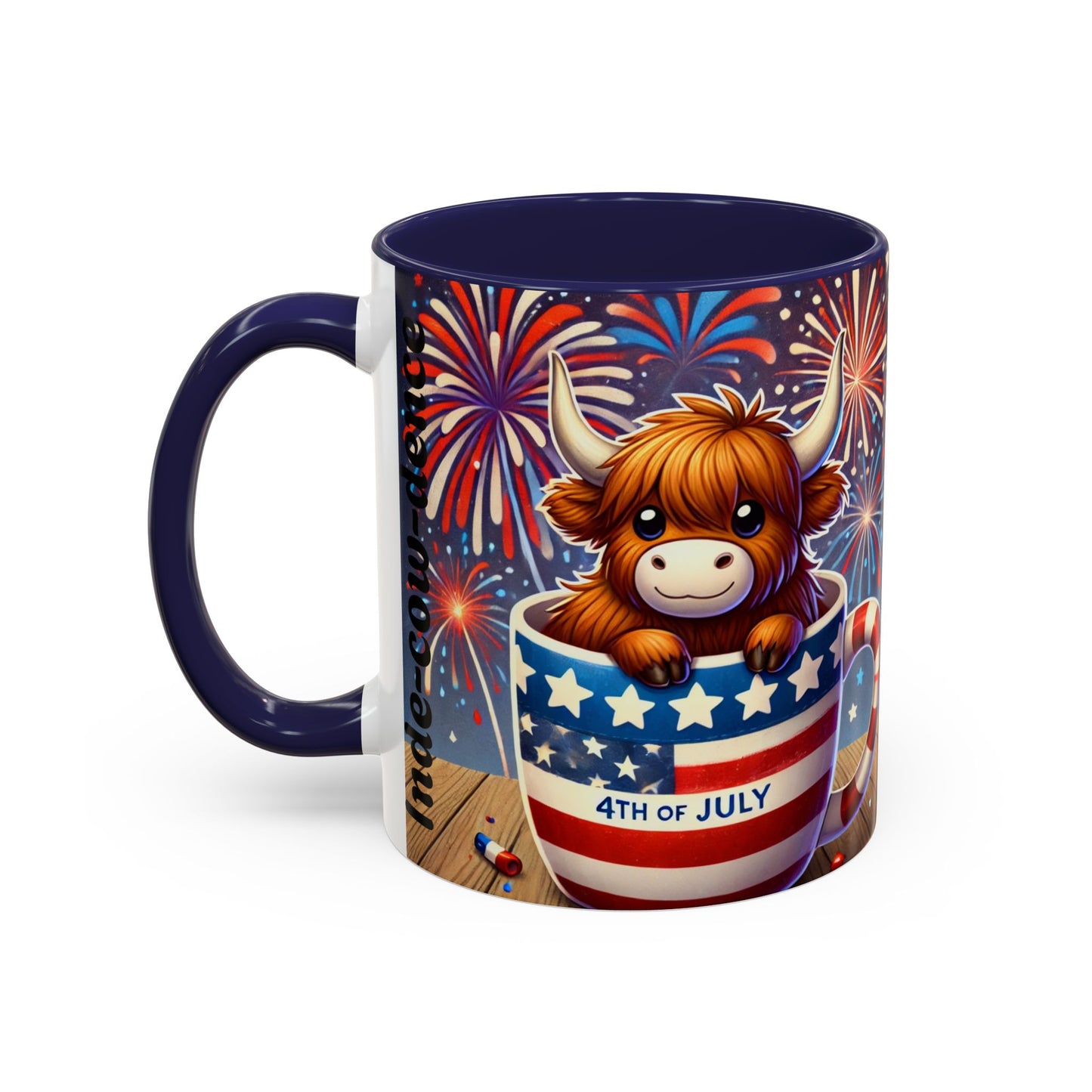 Cute 4th Of July Highland Cow