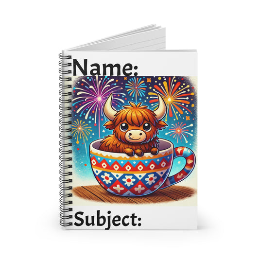 4th of July Spiral Notebook