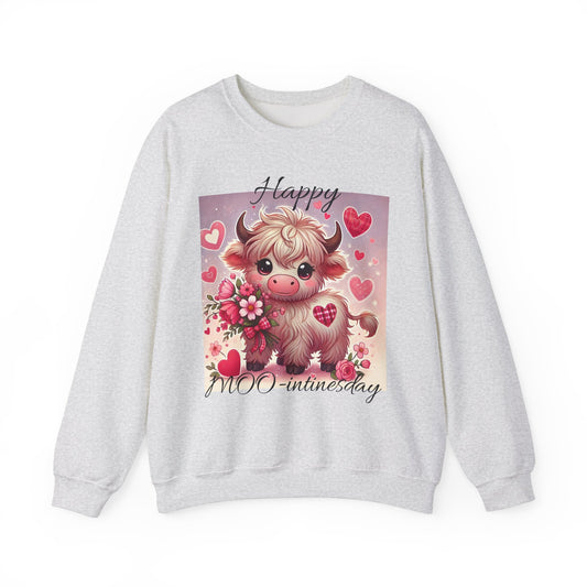Valentines Day Highland Cow Crewneck