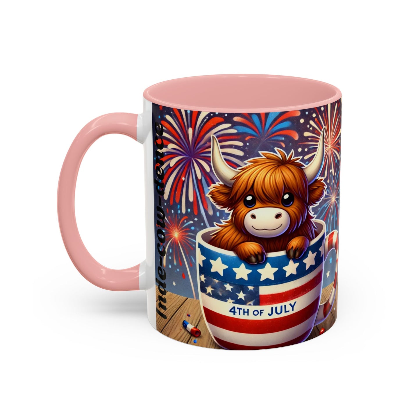 Cute 4th Of July Highland Cow