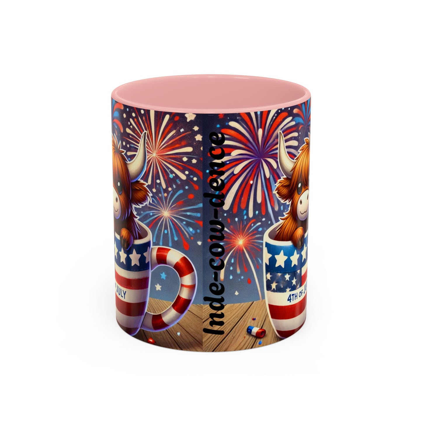 Cute 4th Of July Highland Cow