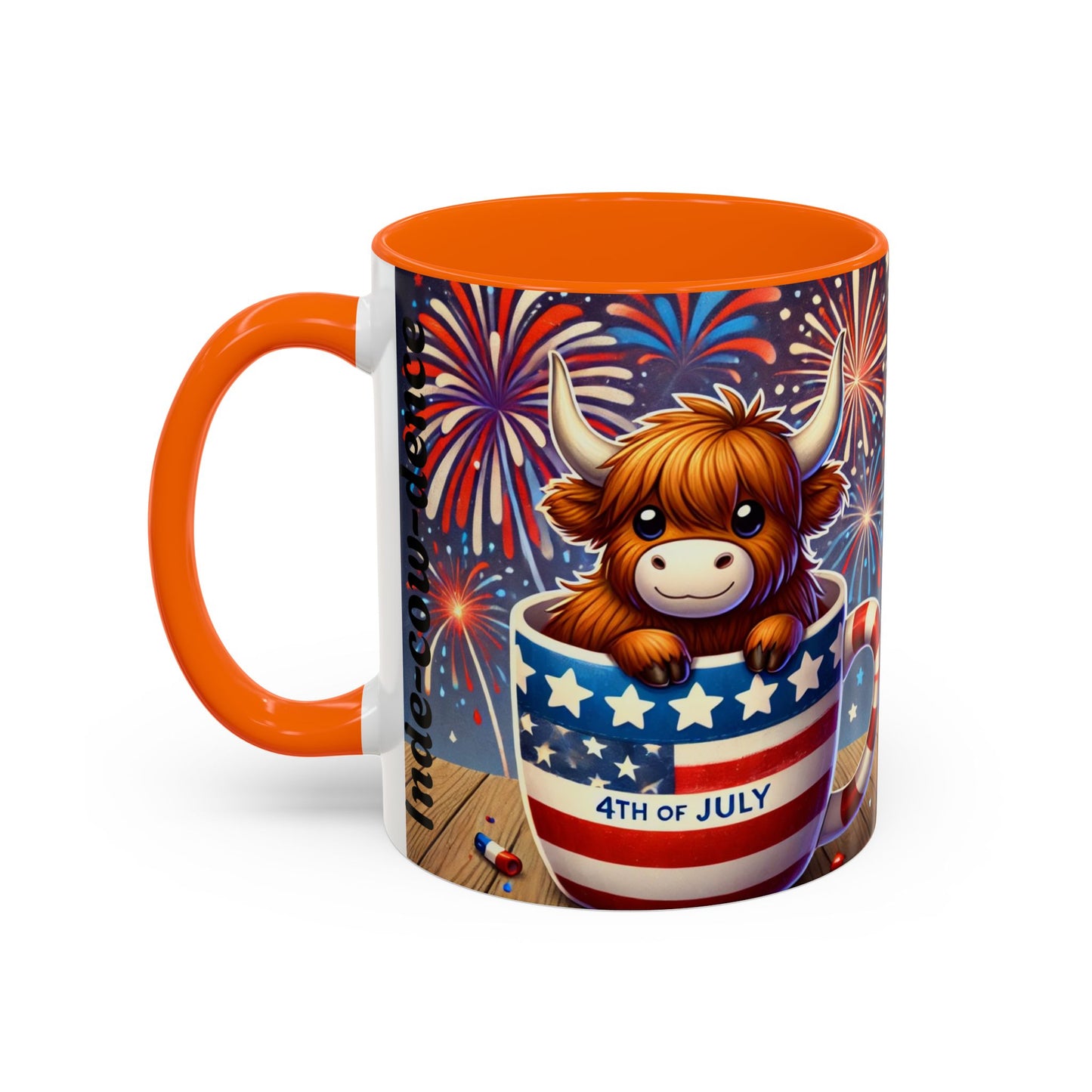 Cute 4th Of July Highland Cow