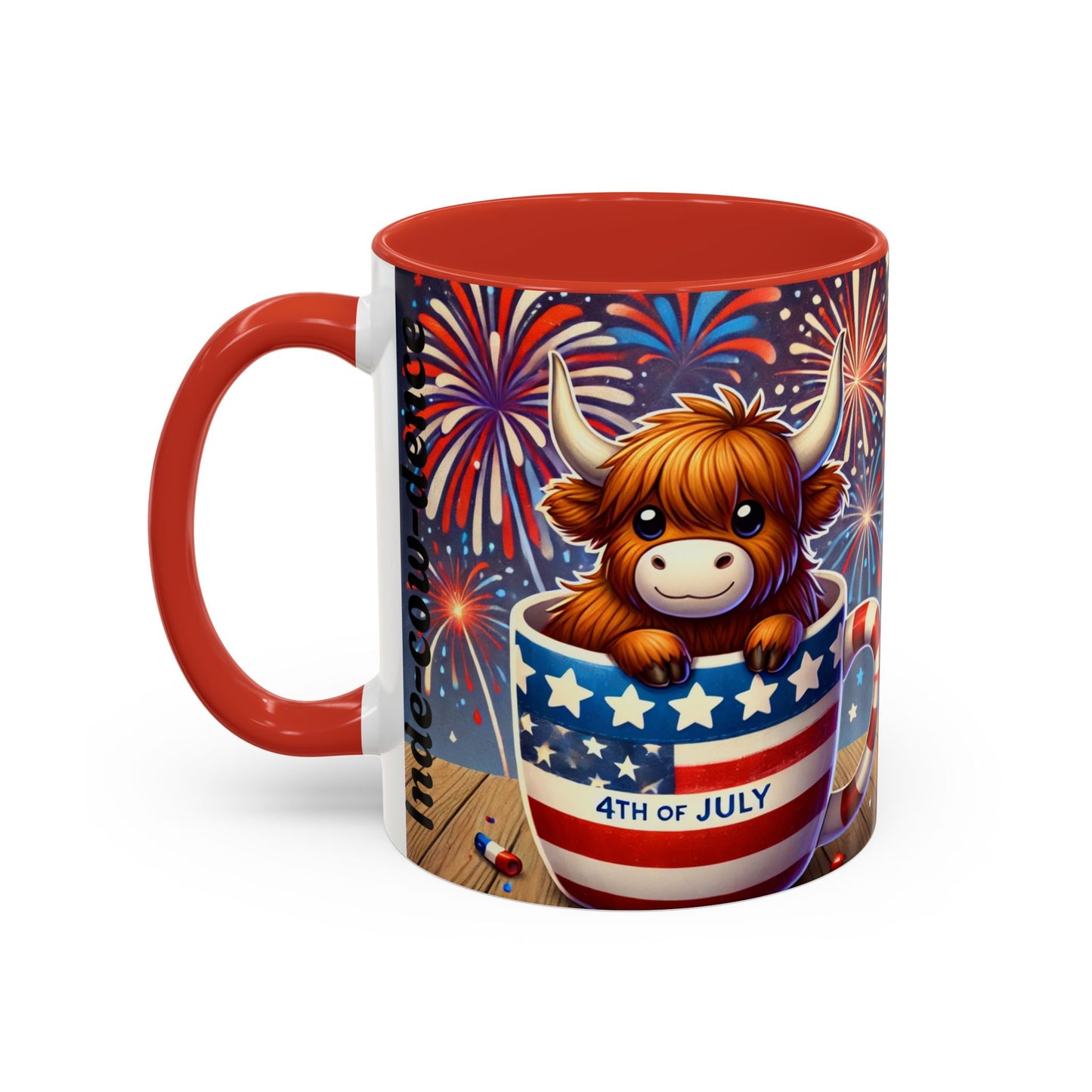Cute 4th Of July Highland Cow