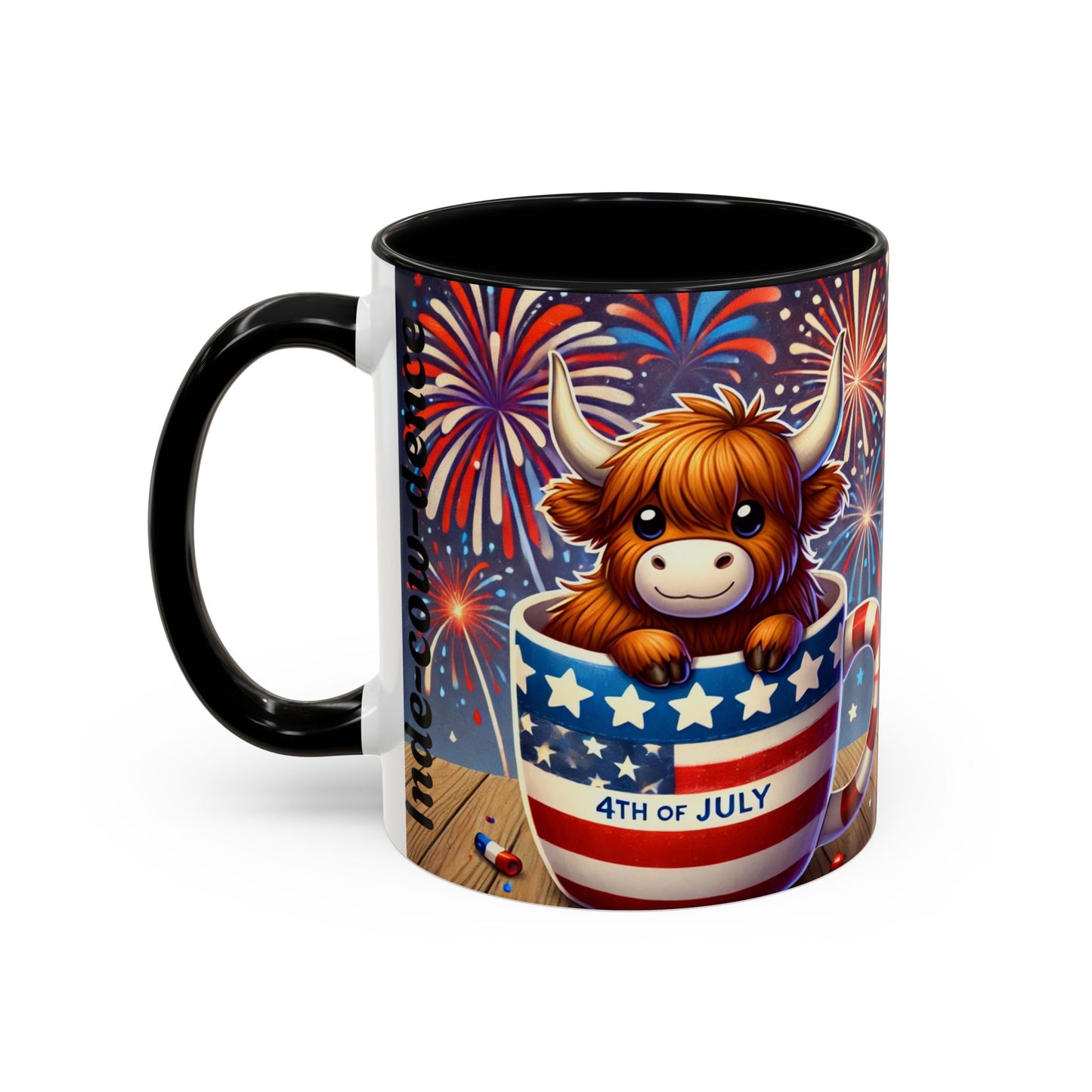 Cute 4th Of July Highland Cow