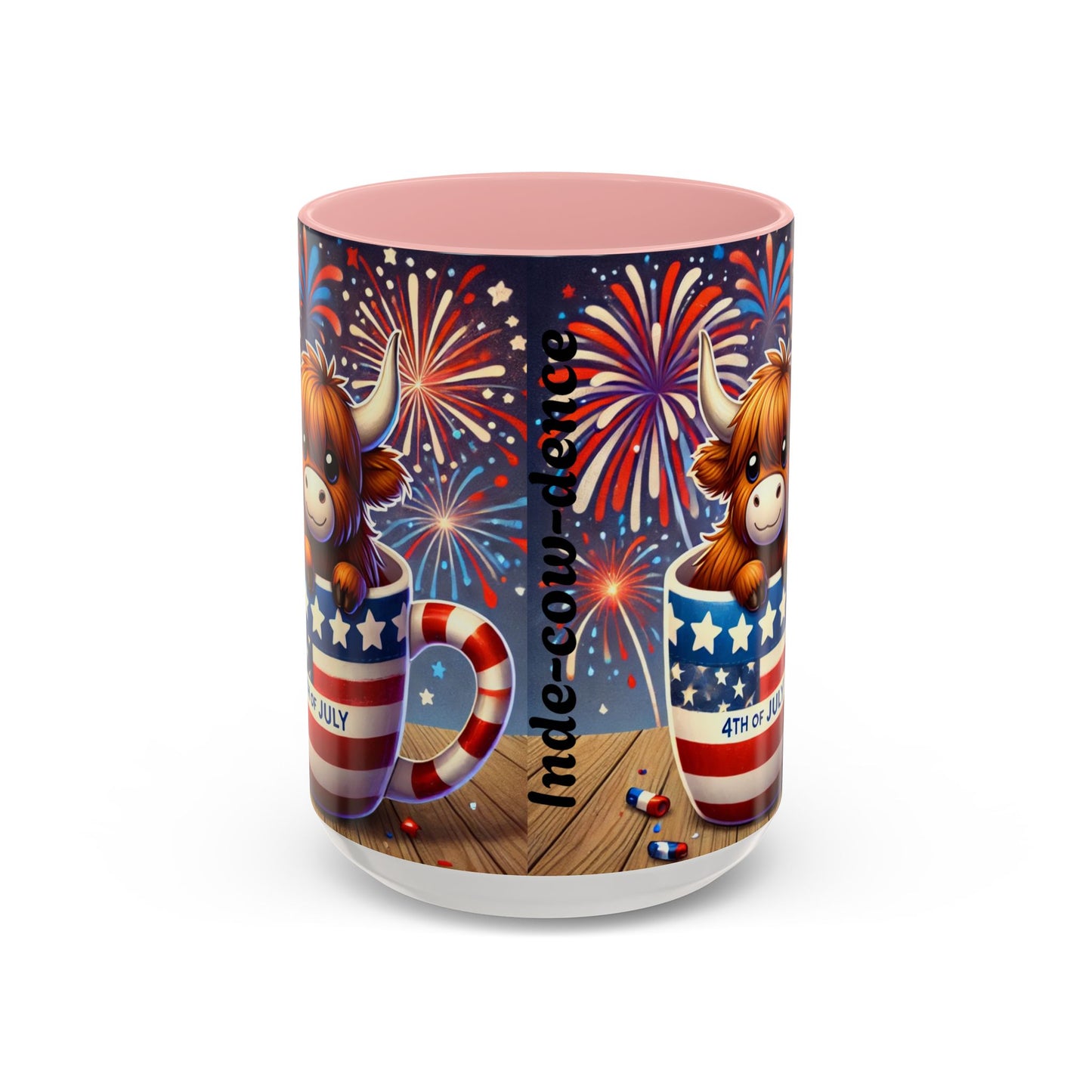Cute 4th Of July Highland Cow
