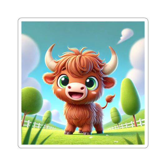 Cute Highland Cow Sticker