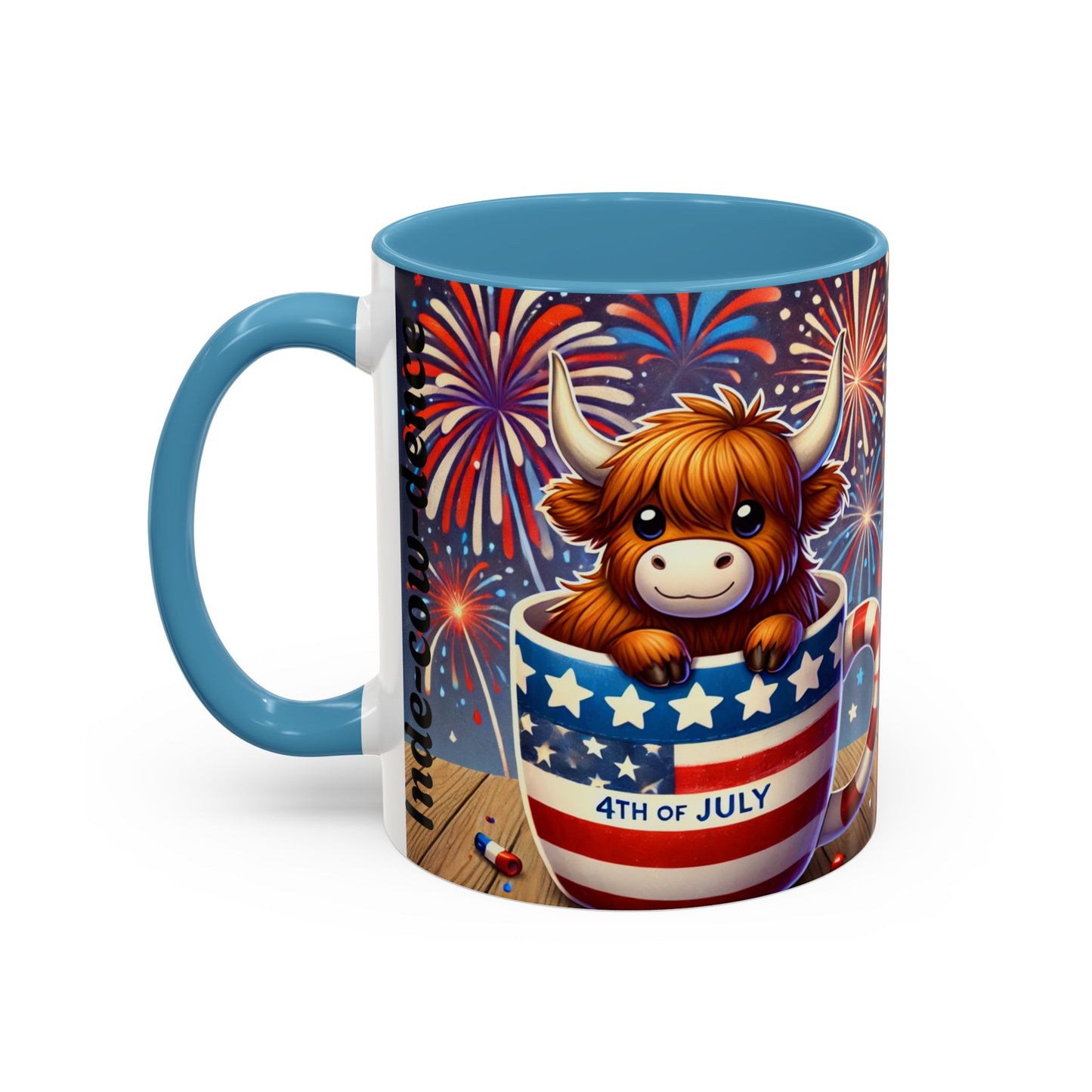 Cute 4th Of July Highland Cow