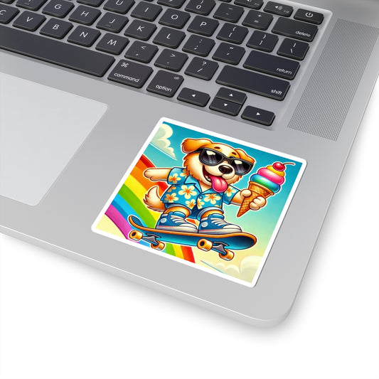 Skateboard Dog Sticker