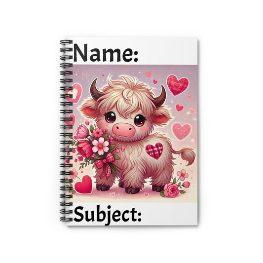 Valentines Day Spiral Notebook
