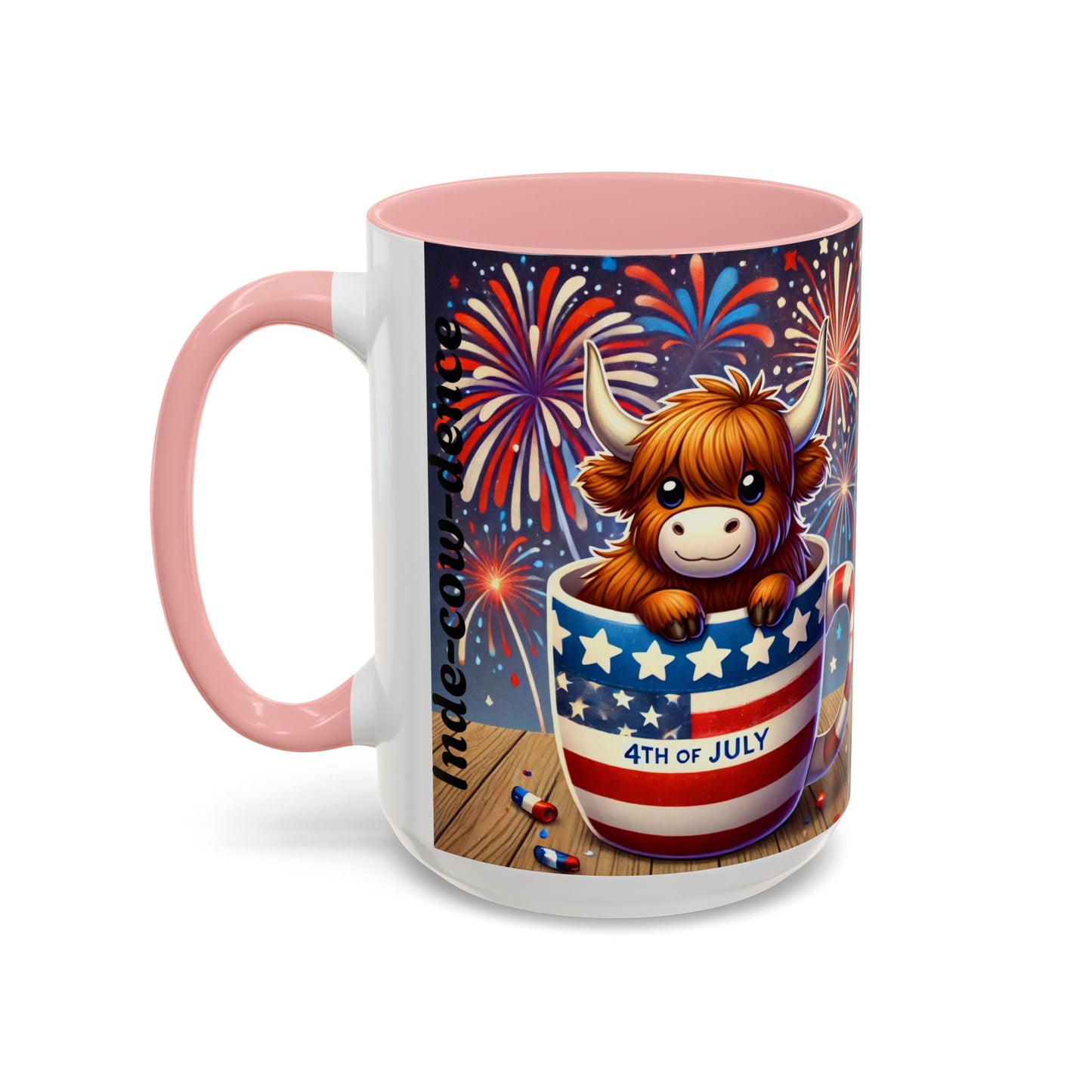 Cute 4th Of July Highland Cow
