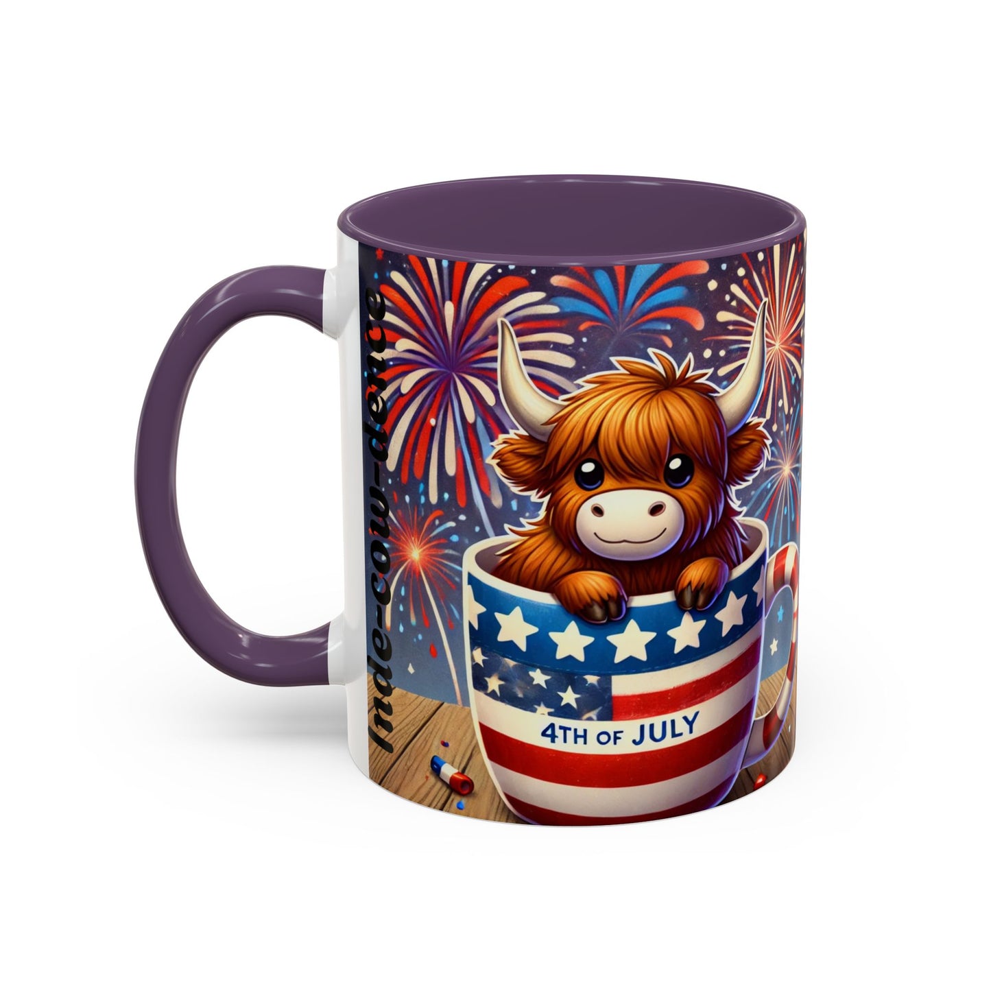 Cute 4th Of July Highland Cow