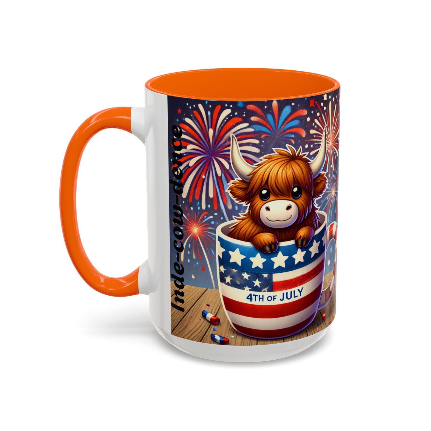 Cute 4th Of July Highland Cow