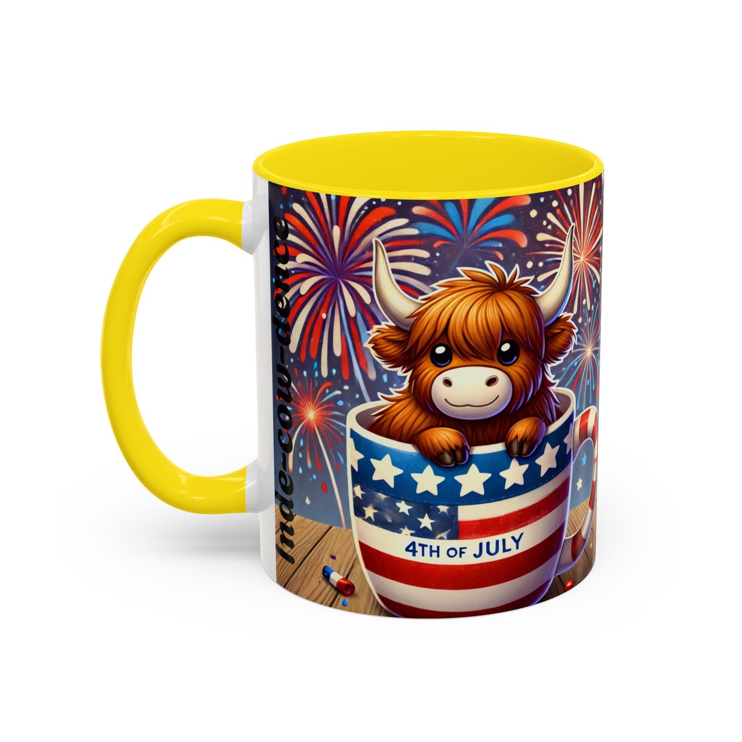 Cute 4th Of July Highland Cow